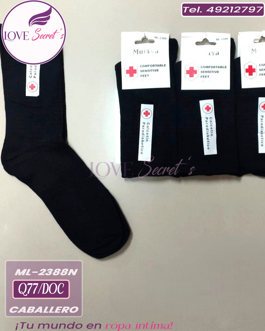 Calcetín para diabetico ML-2388N-12 pzs. Mulaya
