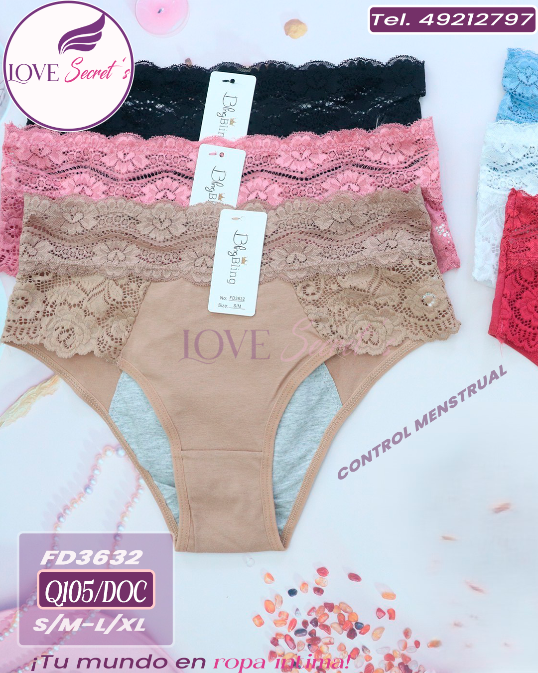 Bikini Control MenstrualFD3632-12 pzs. Bling Bling