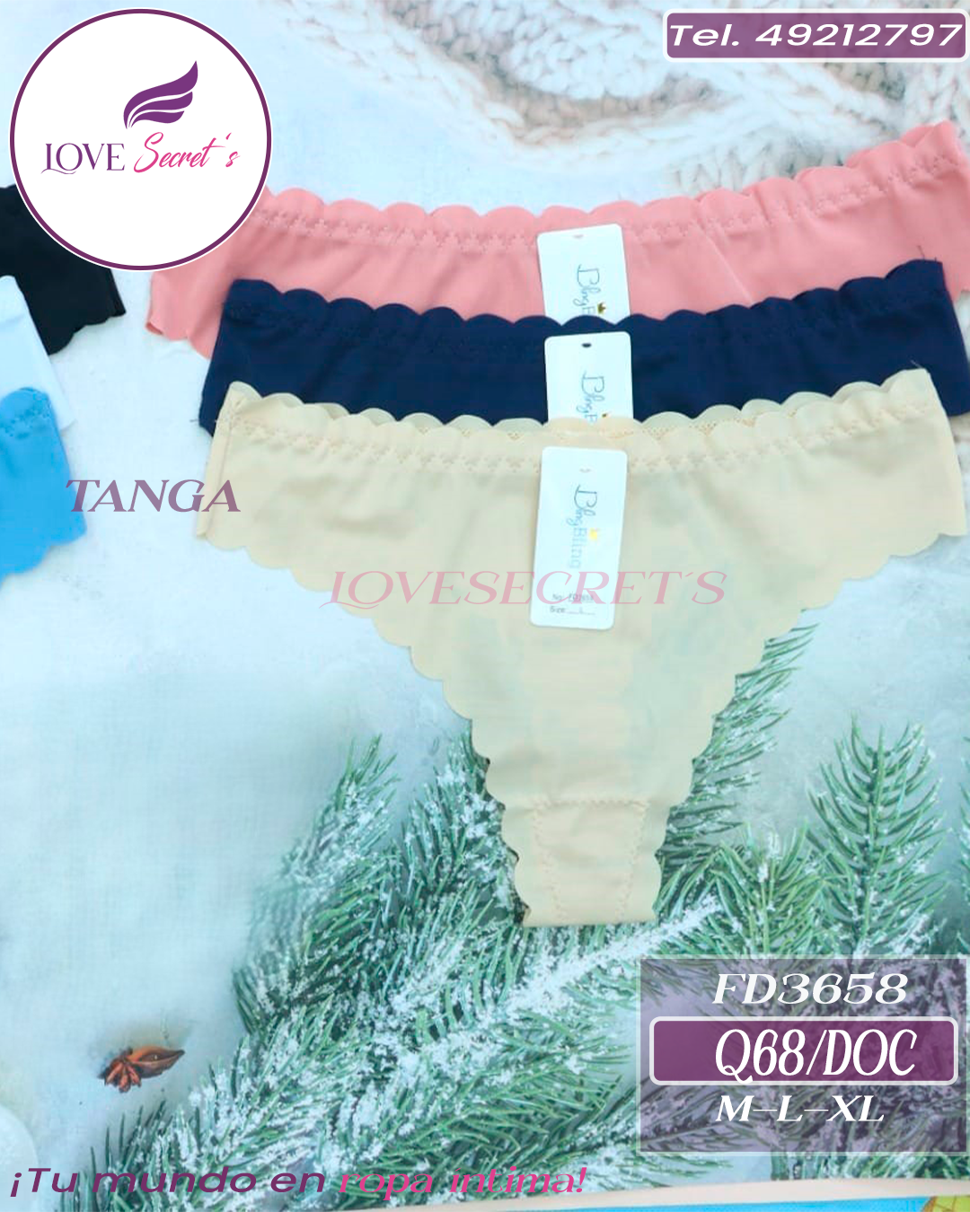 TangaFD3658-12 pzs. Bling Bling
