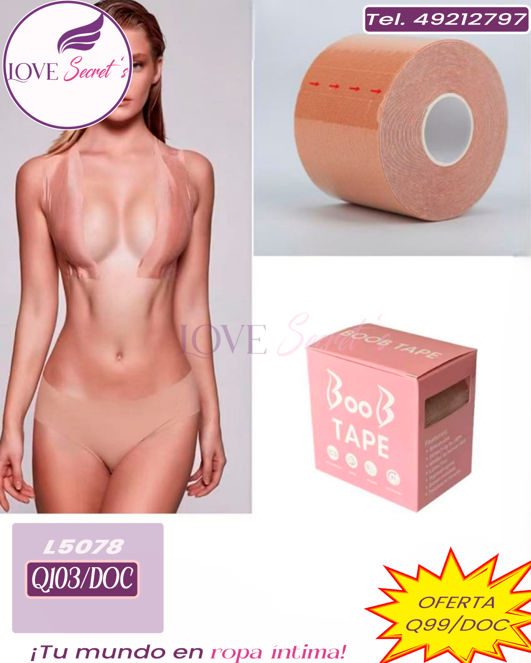 Cinta levanta busto-L5078 12pzs.