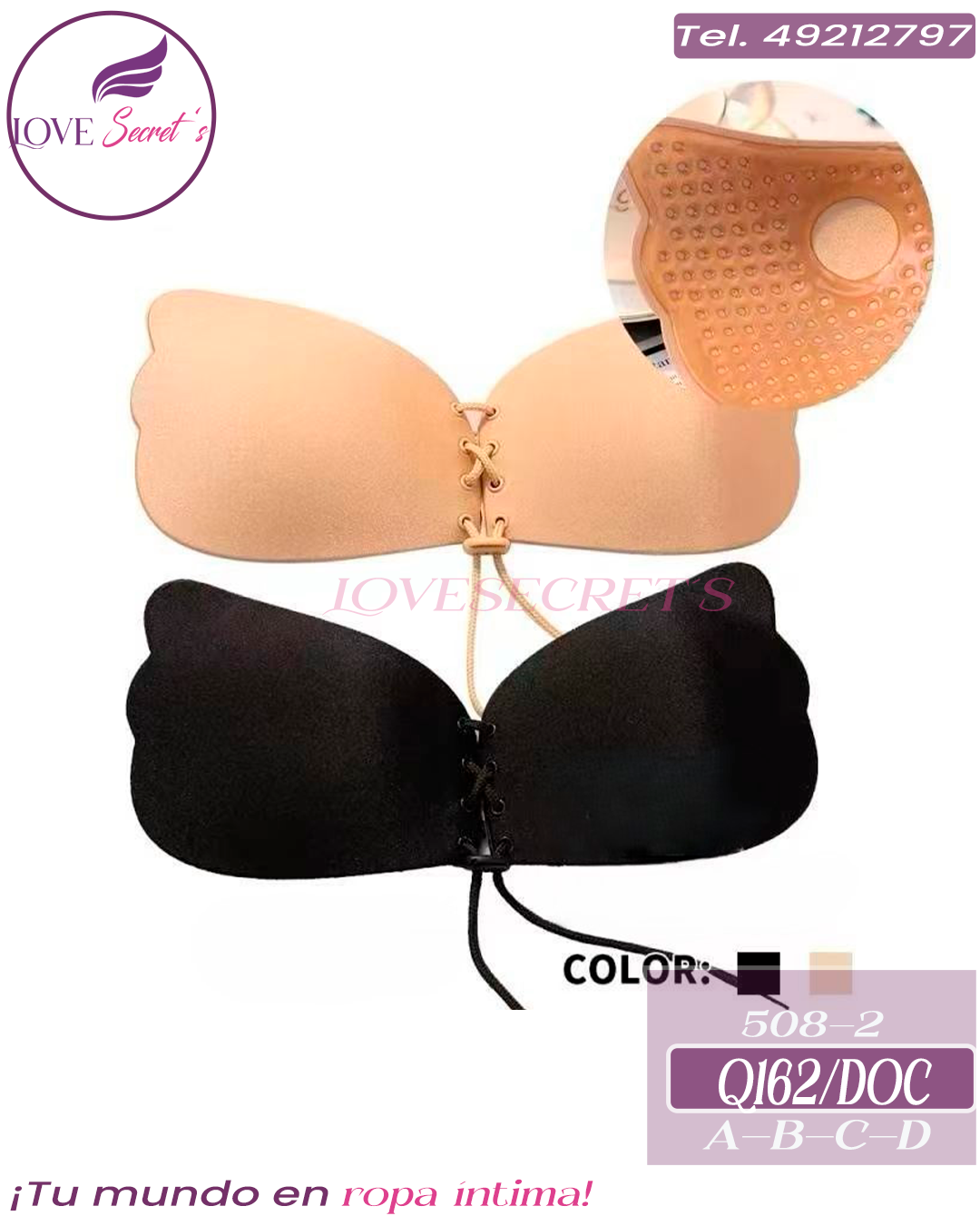 Brasier adhesivo508-2-12 pzs. Bling Bling