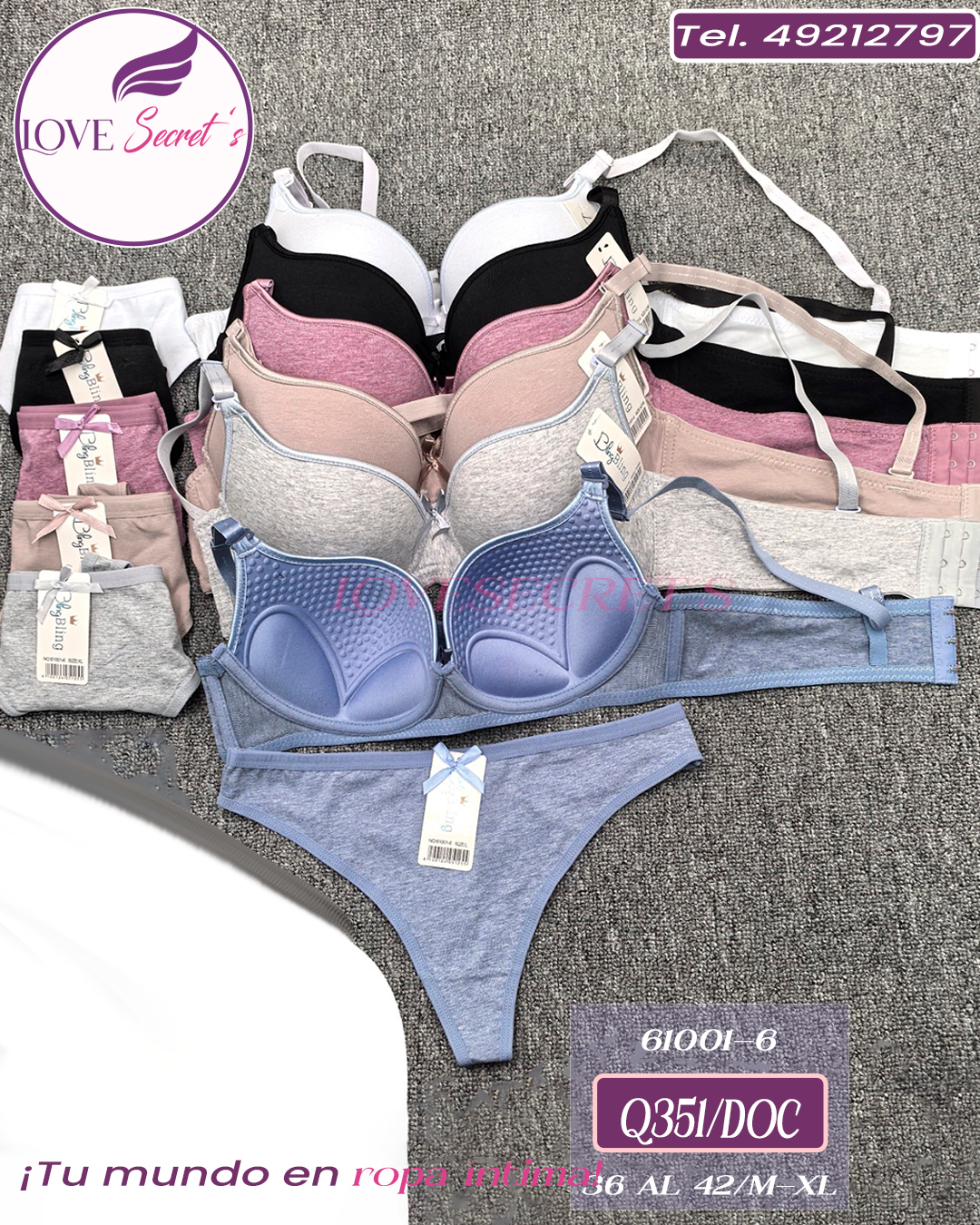 Conjunto copa B 61001-6-12 pzs