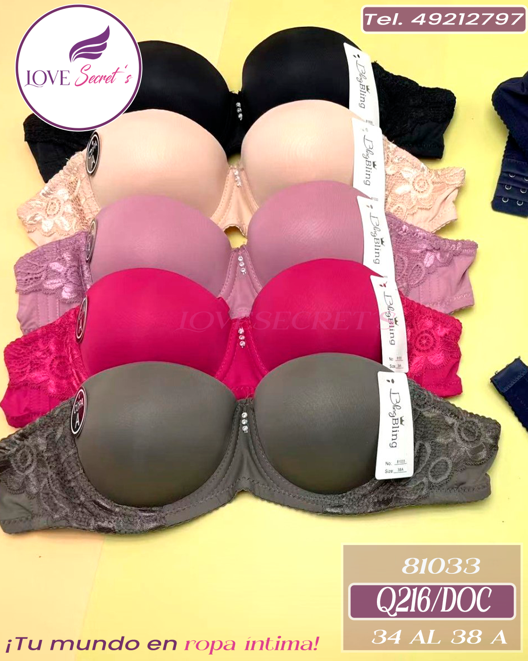 Brasier copa A81033-12 pzs. Bling Bling