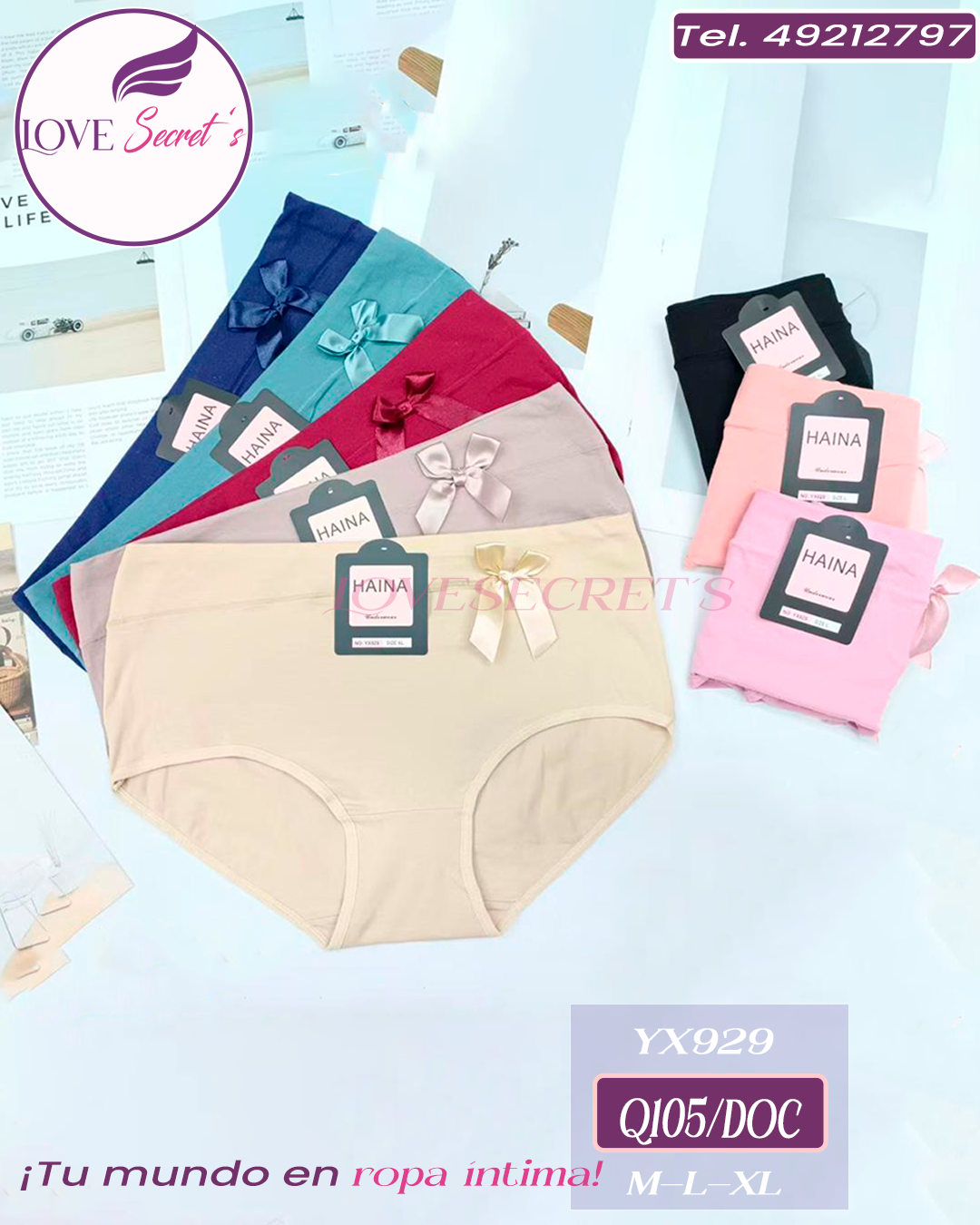 Bloomer dama YX929-12 pzs