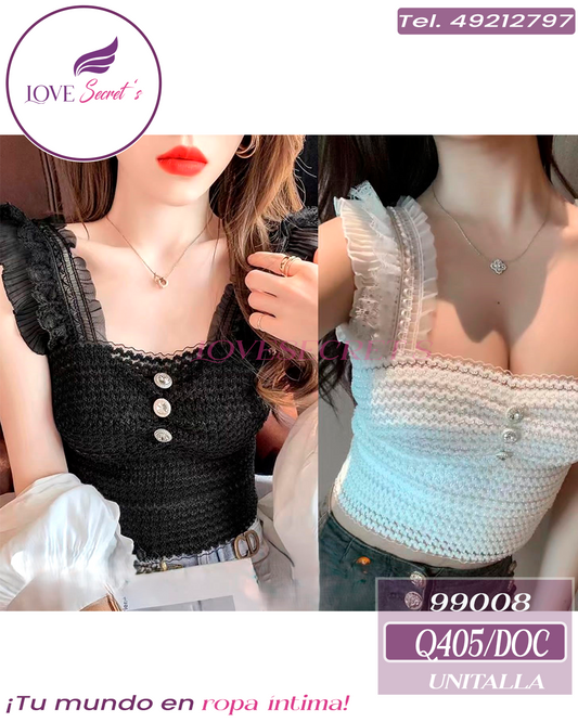 Crop top99008-12 pzs. Bling Bling