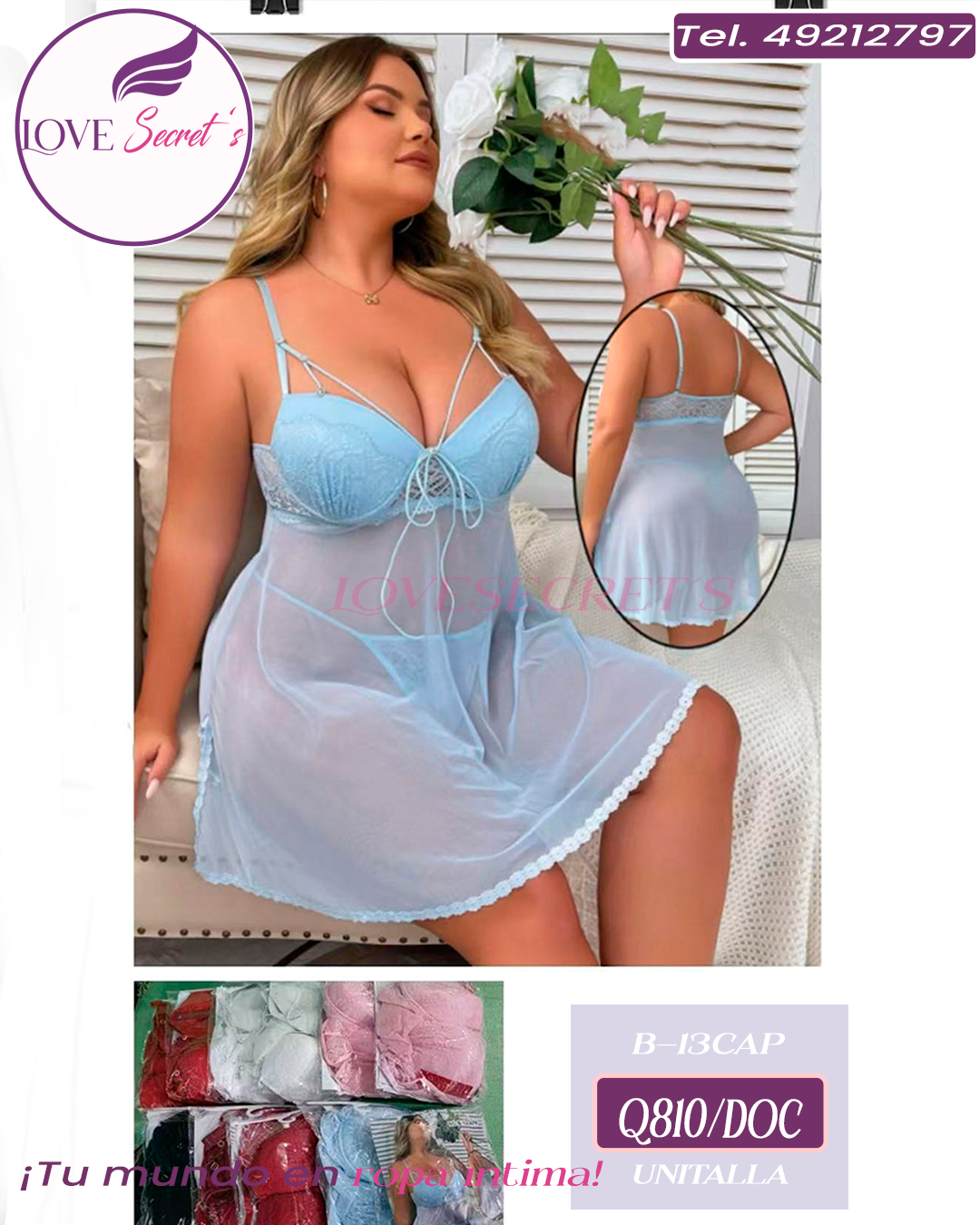 Baby doll B-13CAP-12 pzs